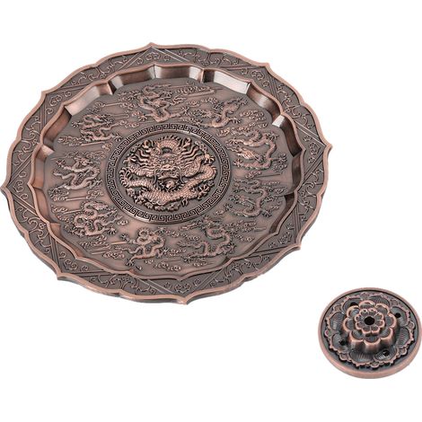 Porte-encens Neuf Dragons, brûleur à bâtonnets, alliage de zinc, décoration pour la maison, objet de culte. (1/5)