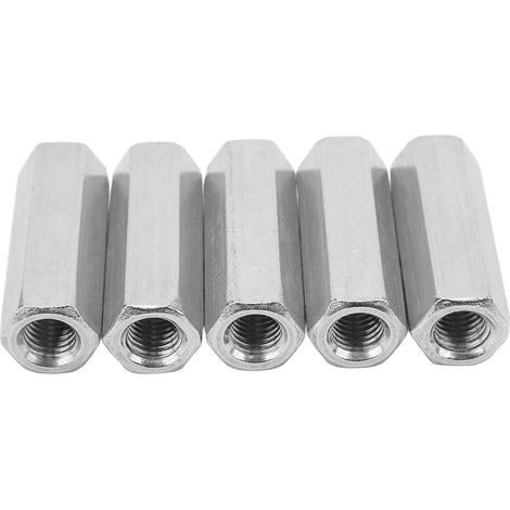 Sechskant-Verbindungsmuttern M12x1,75 L60mm – 5er-Pack, Edelstahl 304, Gewindestangenverbinder (1/5)