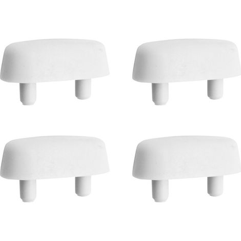Paracolpi wc ad incastro ovali 45x21 mm in plastica 4 pezzi (1/2)