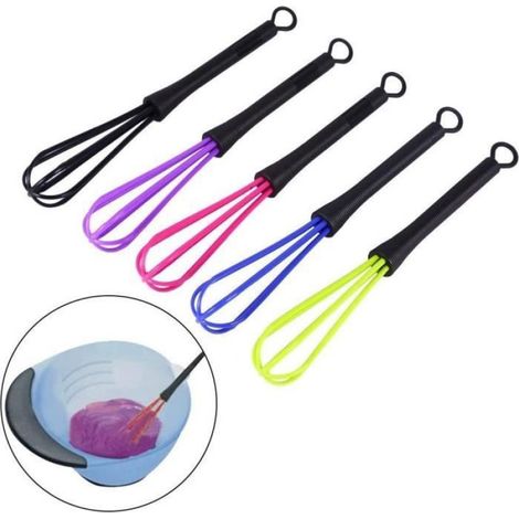 Fouet - 18 1 Cm - Pour Teinture Capillaire Et Cuisine - 5 Unites (1/4)
