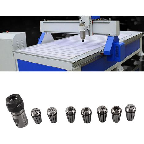 ER11-5mm CNC-Graviermaschinen-Motorwellenverlängerungsstange + 7 ER11-Spannzangen (1/5)