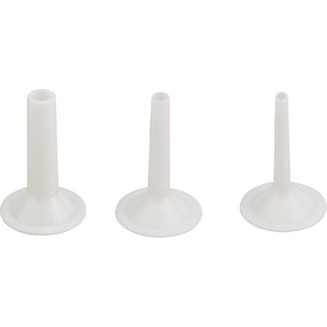 Set tre imbuti insaccatori per tritacarne elettrico Reber - N°5 - Conf. 3 pezzi (15 - 20 - 25 mm)
