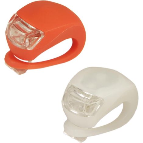 Kit de 2 luces LED de seguridad para bicicleta delanteras y traseras