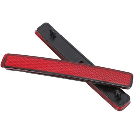 HOXILEELEO - Paire de réflecteurs de pare-chocs arrière pour Transporter T5 (2003-2011) – Réflecteur rouge – Matériaux : PC + ABS – Installation facile – Référence : 7E0945105