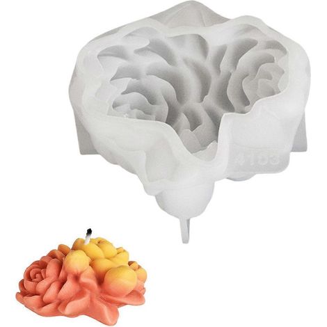 Moule flexible pour bougies, facile à démouler, en silicone, pour aromathérapie et fabrication de bijoux artisanaux. Multicolore. (1/4)