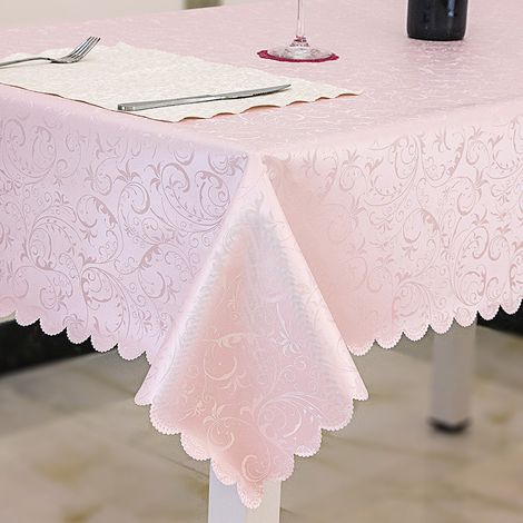 1 Nappe, motif floral, tissu polyester, imperméable, antitache, infroissable, intérieur extérieur (1/5)