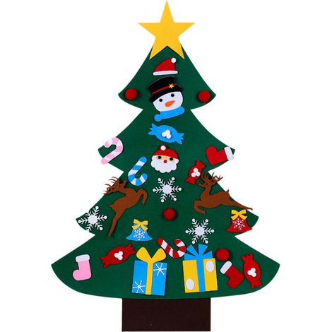 Decoration de sapin de Noel en feutre de type D. (1/5)