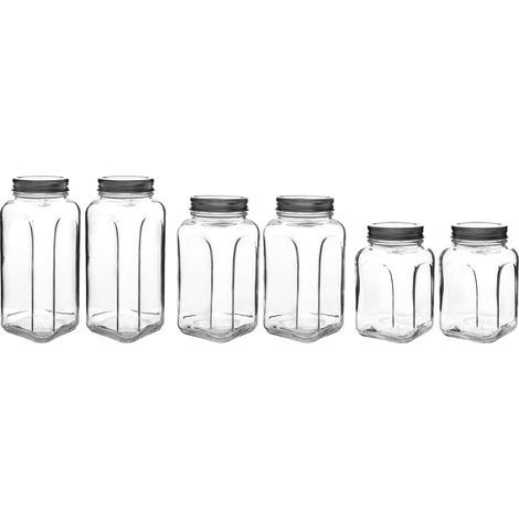 Set di barattoli per la conservazione Set 8,5 x 8,5 x 20 cm / 980 ml (2 Pieces) (1/2)