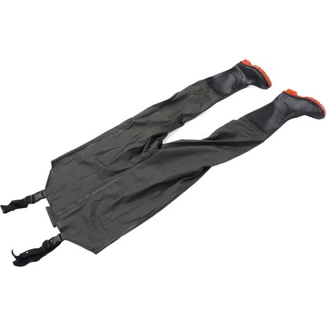 Cuissardes pour homme, pantalon de pluie, pantalon imperméable, pantalon de pêche, vert, taille 42 (1/5)