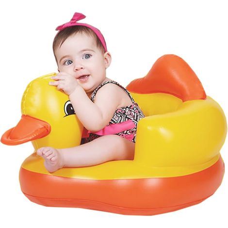 Inflatable Baby Seat For Baby, Inflatable Sofa For Kids Comes With Inbuilt Pump.