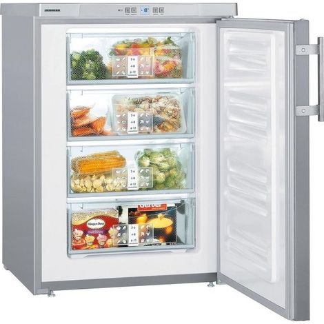 Liebherr GPesf 1476 Congelatore Verticale Allestimento Premium Capacita 106 Litri Classe energetica E 85 cm 4 Cassetti SmartFrost Silver (1/5)