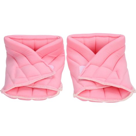 Paire de coussins de soutien pour pied et cheville, réglables, pour patients âgés en soins infirmiers au lit, rose. (1/5)