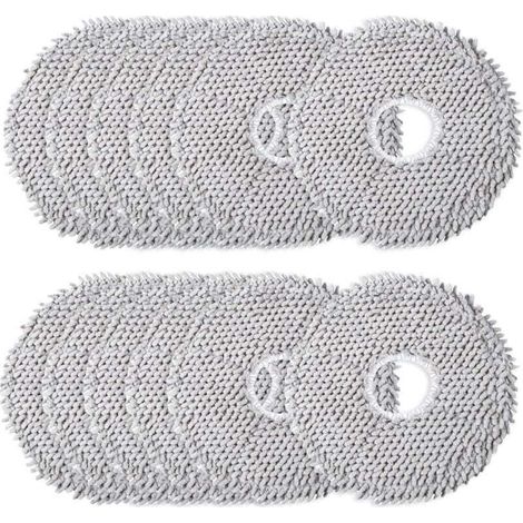 Lot de 12 serpillères en microfibre - Accessoires pour robot aspirateur - Lavables - Accessoires pour Dreame L10s Ultra/L10 Ultra/L20 Ultra/L10s Pro Ultra Heat (1/4)