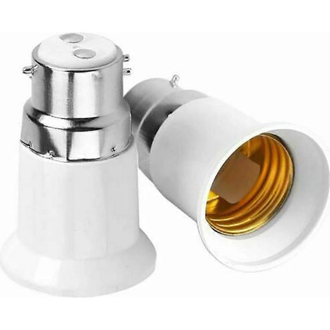 Adaptateur d'ampoule B22 vers E27 douille à vis Edison B22 vers E27 pièces d'éclairage - 2 pièces (1/3)