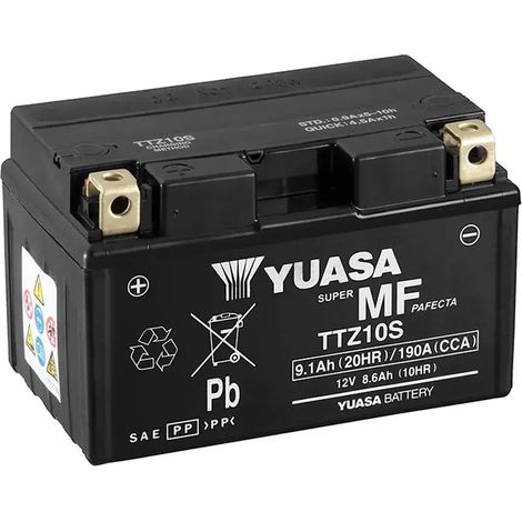Batería de Moto YUASA TTZ10S-BS 8,6Ah 12V (1/3)