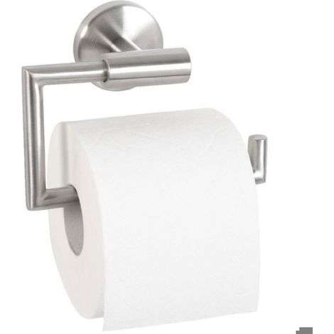 Porte-Rouleau Papier Toilette - Acier Inoxydable Brossé - Fixation Murale - 15 x 10,5 x 6,2 cm - Pour Salle De Bain - 1 Pièce (1/4)