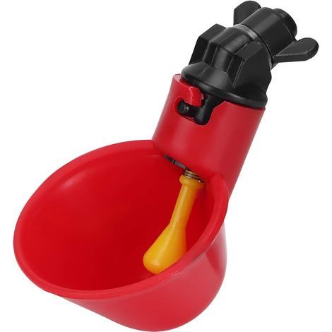 Breuvoir de Poulet, 10 PCS Automatique pour Volaille Distributeurs d'eau Automatique avec Tasses d'arrosage pour Poulailler Poulet Canard Volaille Abreuvoir Mangeoire (1/5)