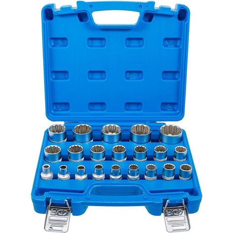 Jeu de Douilles 12,5 mm (1/2) 8-36 mm - 21 pcs - Acier Résistant et Précis - Pro - D-Work (1/5)