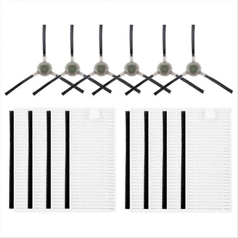 Lot de 14 pour aspirateur robot filtres HEPA brosses latérales (1/5)