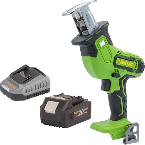Procraft PSS30bb Scie sabre sans fil 20 V Brushless + 1x batterie 4,0 Ah + chargeur