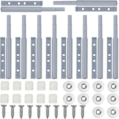 Chiusura magnetica per ante di armadi, 10 pezzi, pulsante di apertura a pressione, ammortizzatore magnetico per chiusura ante, ammortizzatore per cassetti, pulsante di chiusura magnetico per armadi - 