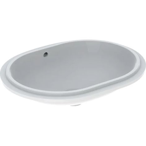 Geberit VariForm - Vasque à encastrer 610x460 mm, avec trop-plein, blanc 500.756.01.2 (1/5)