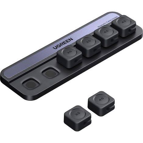 6 Pièces Organisateur de Câble Magnétique Clips de Câbles (1/5)