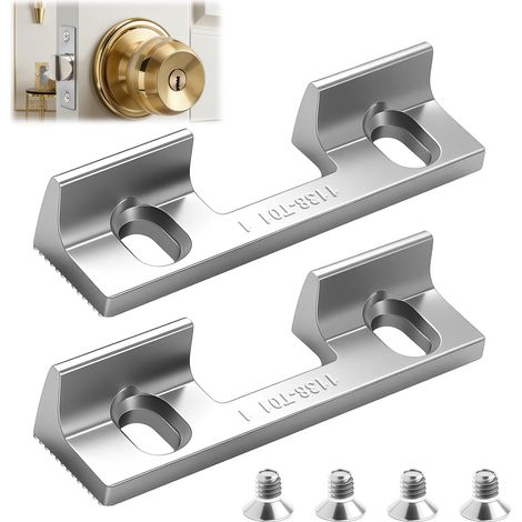 2 Pièces Type 115 pour Gâche de Porte Réglable, Entraxe 32 mm, avec 4 Vis (1/5)