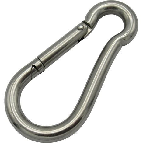 12MM Zinc Plated Carbine Hook - Marine Snap Gate Rope Karabina BZP (1/5)