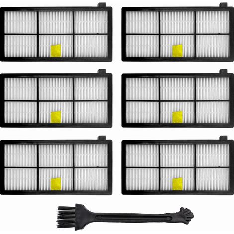 Lot de 6 filtres série 900 compatibles avec les filtres iRobot Roomba 800 980 960 896 895 886 880 871 866 865 860 850 805 800 pièces de rechange (1/5)