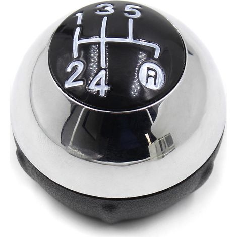 Levier de vitesse manuel 5 vitesses pour Fiat 500 (2012-2018), pommeau de changement de rapport en aluminium, noir, compatible avec intérieur auto, remplacement direct, accessoire de conduite sportive (1/5)