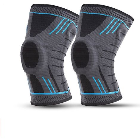 Ginocchiera MINKUROW, 2 Pezzi Di Tutore Per Ginocchio Elastico Regolabile, Tutore Per Ginocchio Rotuleo E Legamentoso, Tutore Per Ginocchio Sportivo, Tutore Per Artrosi, Traspirante E Unisex (L) (1/3)
