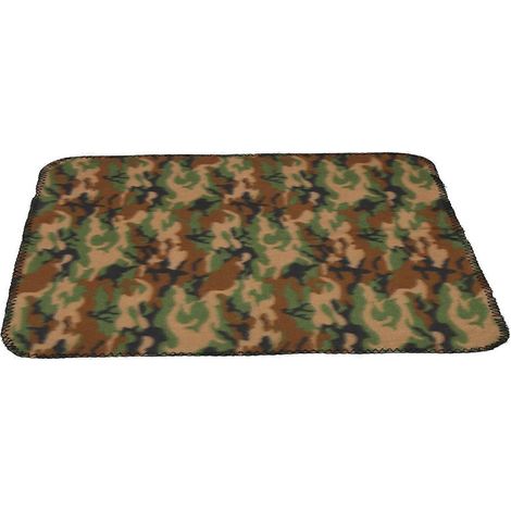 Couverture pour chien toutes saisons, haute élasticité, chaude, double face, en peluche, pour chats et chiens, 120 x 90 cm (1/2)