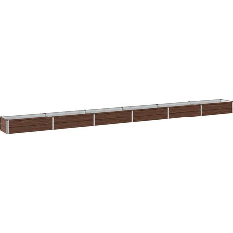 Raised Garden Bed Black 480 x 40 x 24 cm cold-rolled steel vidaXL