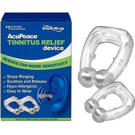 Clip auriculaire anti-acouphènes portable. embout pour soulager les bourdonnements d'oreilles et apaiser les oreilles. Soulagement des acouphènes et de la pression auriculaire. (1/5)