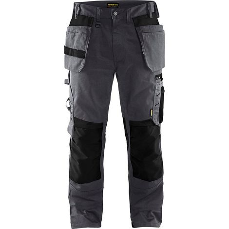 Pantalon de travail artisan blaklader polycoton multipoches Gris Foncé / Noir 38 (1/4)