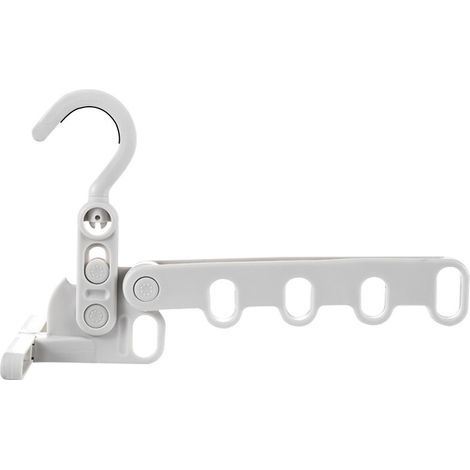 Percha de viaje, perchero para colgar en la puerta, percha que ahorra espacio, tendedero retráctil de pared con ganchos, para camping, vacaciones, interiores, hoteles y exteriores. (1/4)