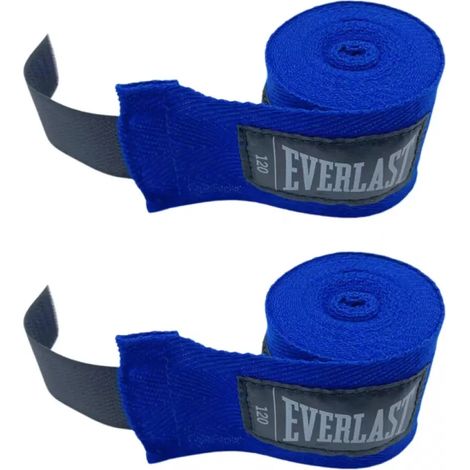 2 Bandages de boxe, 3 mètres, support poignet, boucle pouce, fermeture ajustable, pour MMA et sac de frappe (1/5)