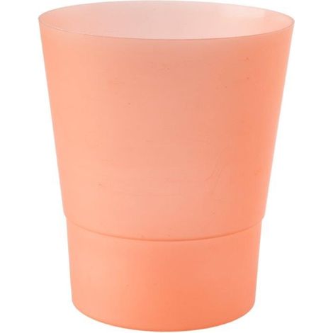 Cubierta de plástico para orquídeas G 12 cm naranja transparente efecto escarchado (1/2)