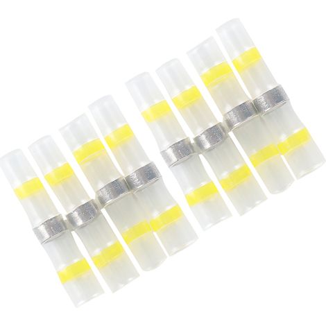 100 connecteurs bout à bout thermorétractables, manchons étanches à souder, bornes électriques (1/5)