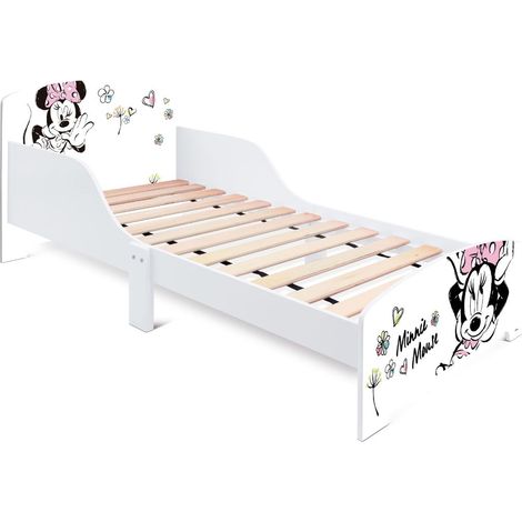 Minnie Lettino per Bambine Disney 70x143x60cm con sponde di sicurezza - Ideale dai 3 Anni - Linea Pure