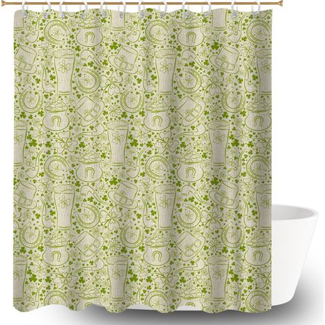 Rideau de bain en polyester 180x180 design rideau séchage rapide pour éviter les moisissures dans une pièce humide (1/5)