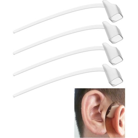 Mécanisme de verrouillage monté à l'arrière, fermeture sport en 4 parties pour appareils auditifs de 85 dB, sûre et sécurisée, avec accessoires et consommables pour appareils auditifs remplaçables. (1/5)