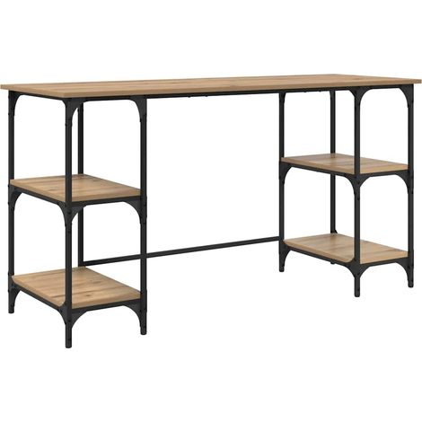 Maison Exclusive - Schreibtisch Artisan-Eiche 140 x 50 x 75 cm Ho