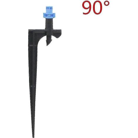 Kit comprenant 100 jeux de diffuseurs de brume cloués, des buses de carburateur à 90/180/360 degrés, une tige de support dentelée de 10,5/14 cm et un outil d'irrigation.