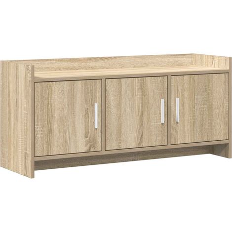 Mueble de TV 102 x 33 x 47 cm Roble Sonoma Madera de ingeniería vidaXL (1/5)
