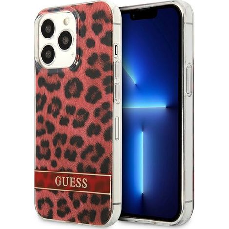 Custodia per iPhone 13 Guess Leopard Red (1/5)
