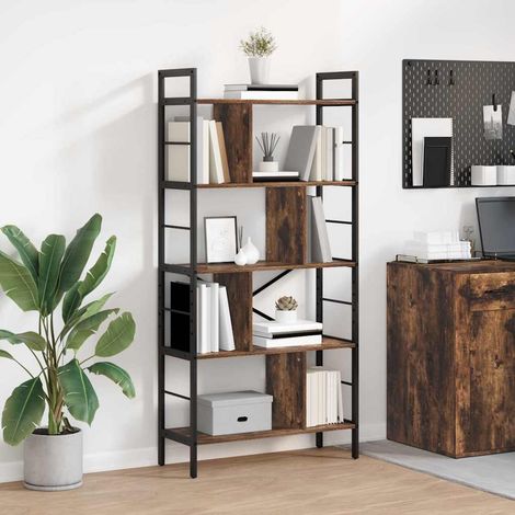 Bücherregal Geräucherte Eiche 75 x 30 x 156 cm Holzwerkstoff