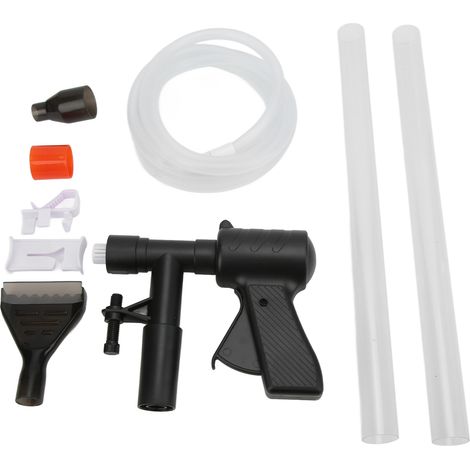 Nettoyeur de gravier pour aquarium, embout long pneumatique, changement d'eau rapide pour aquarium avec bouton de pression d'air (1/5)