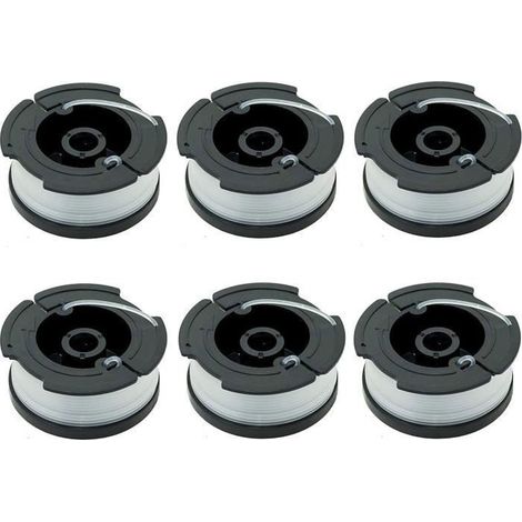 Nylonspulen - Black & Decker - A6481 A6485 - 6er-Pack - 10 Meter - Ersatzspulen für Trimmer